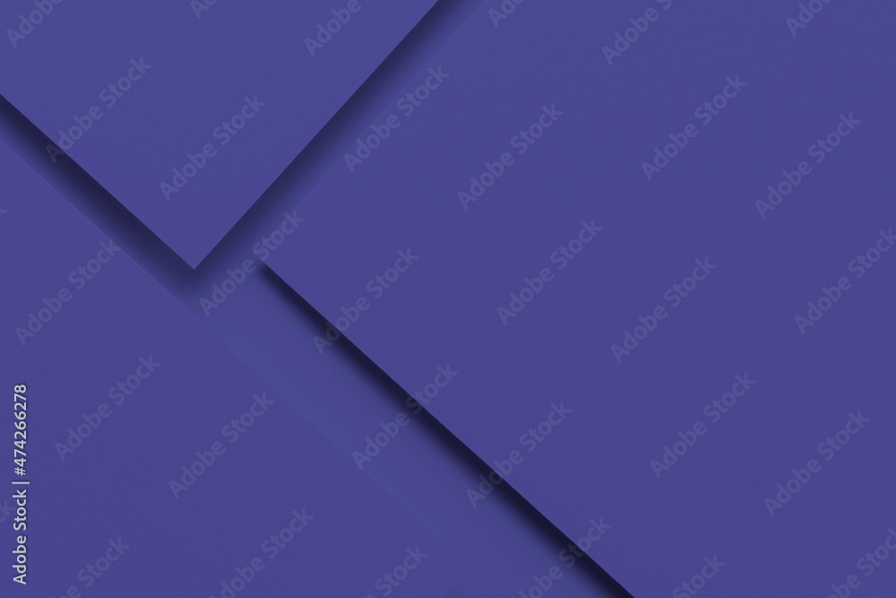 Abstract monochrome creative paper texture background. Minimal geometric shapes and lines in purple color. Very peri color of 2022 year Abstract monochrome creative paper texture background. Minimal geometric shapes and lines in purple color. Very peri color of 2022 year