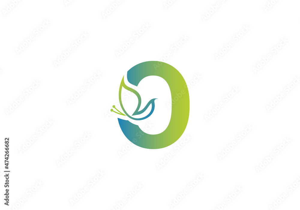 this is a creative letter O add butterfly icon design this is a creative letter O add butterfly icon design