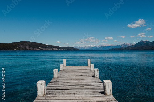 lake and mountains