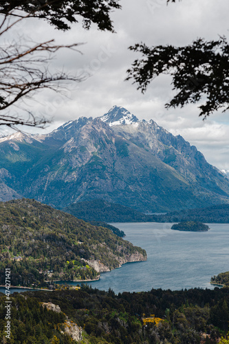 lake and mountains