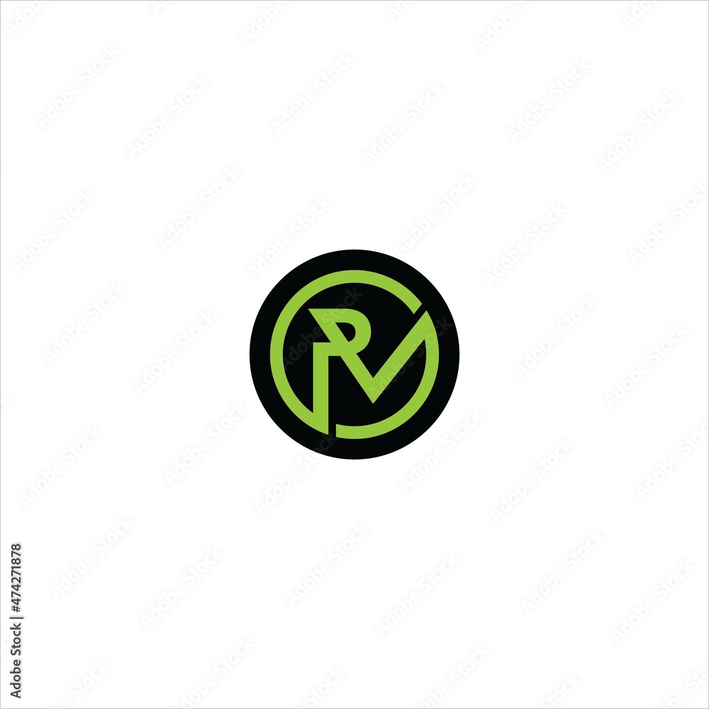 letter r m logo vector template emblem letter r m logo vector template emblem