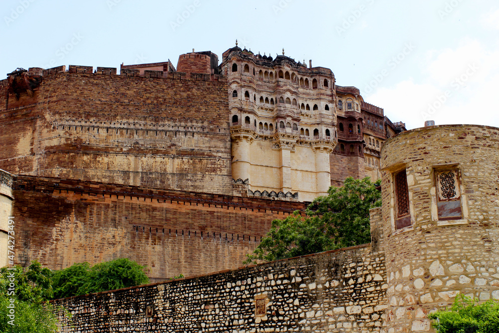 View of Mehrangarh Fort. Jodhpur, India 