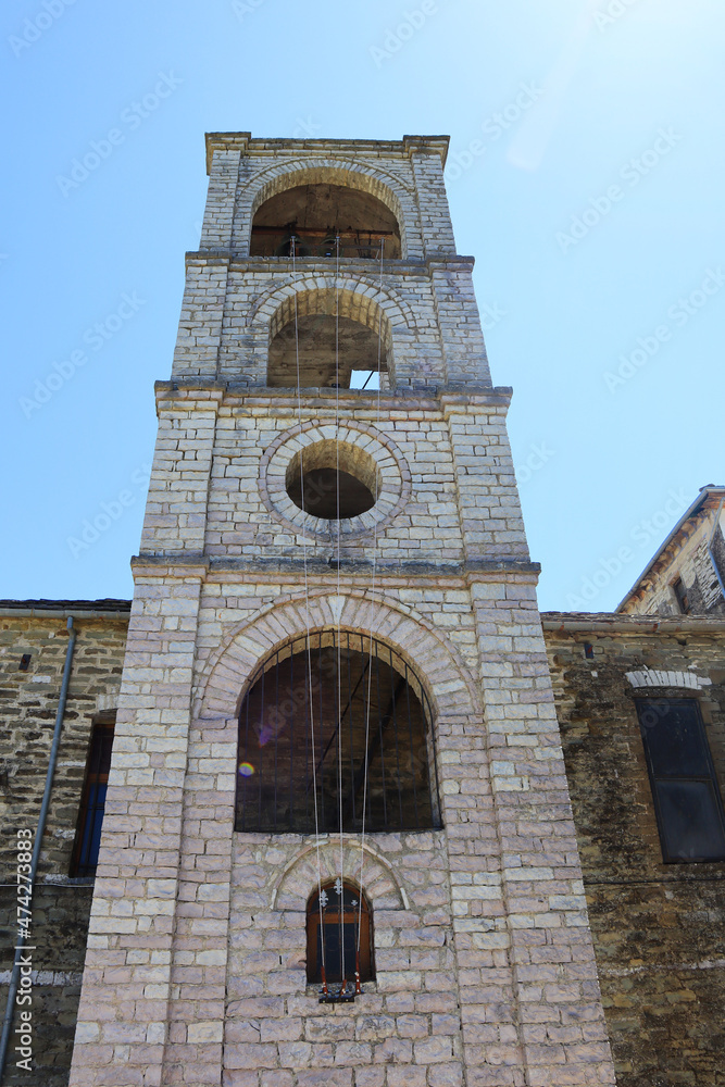 Bell tower of Old Greek Orthodox Church in Gjirokastra, Albania