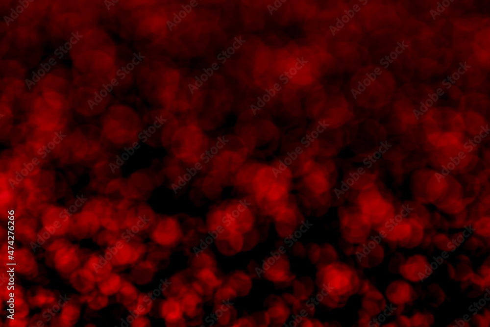 Bokeh blur red background reflection