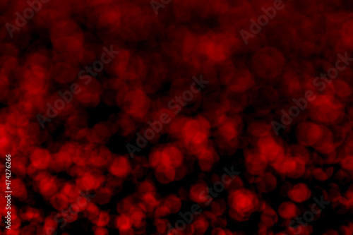 Bokeh blur red background reflection