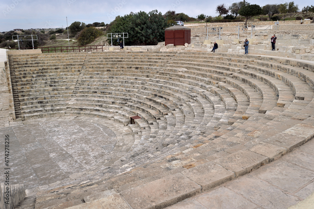 ANCIENT RUINS IN KOURION IN CYPRUS