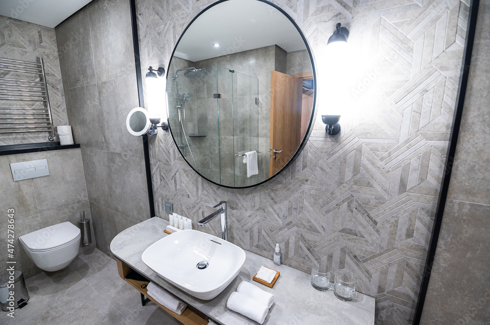 Modern hotel bathroom