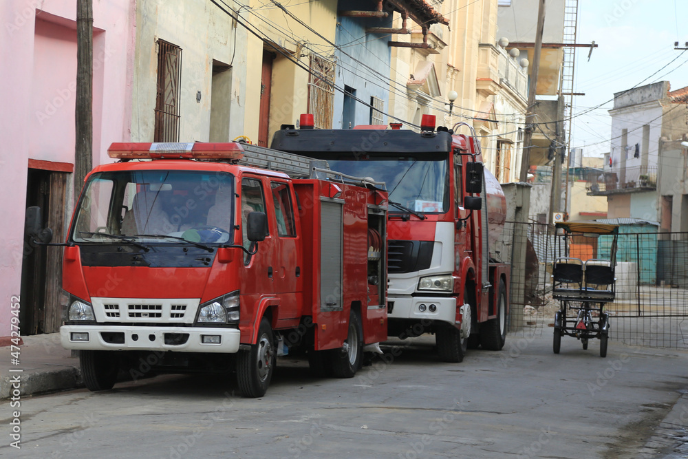Feuerwehrautos in Kuba
