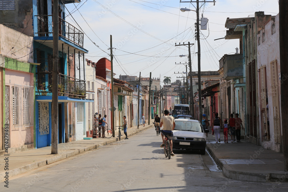 Straße in Camagüey - Stadt in Kuba