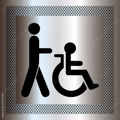 Logo accès personnes à mobilité réduite.
