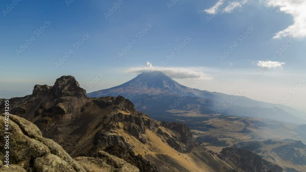 Active Popocatepetl volcano in Mexico,fumarole Active Popocatepetl volcano in Mexico,fumarole
