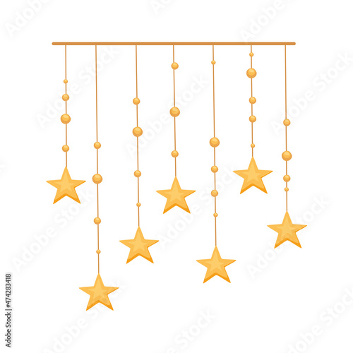 pendant with christmas stars