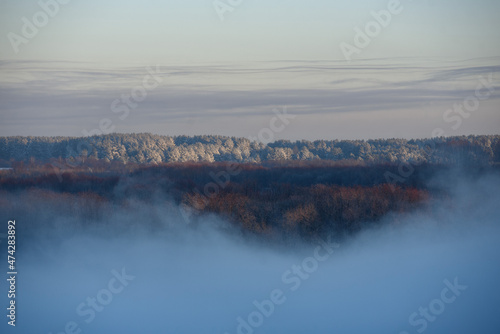 Northern frosty landscape.