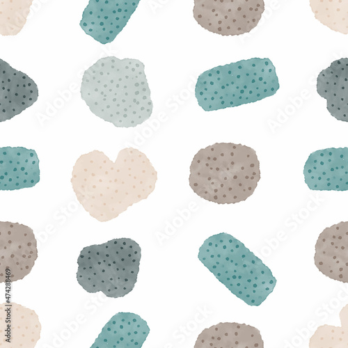 seamless pattern of pastels abstract shape
