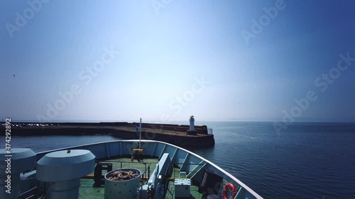 Caledonian MacBrayne ferry in Ardrossan - Scotland photo