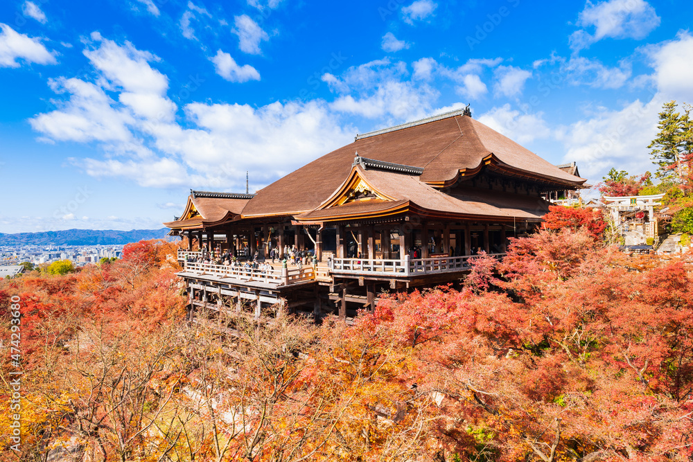Naklejka premium 京都 紅葉の清水寺