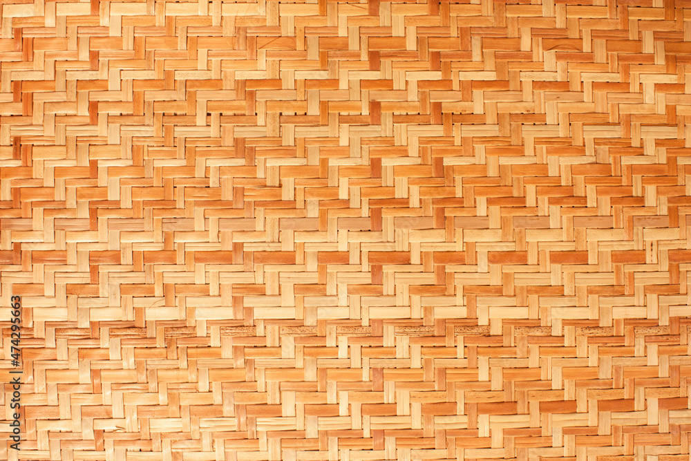 Woven rattan with natural Woven rattan with natural