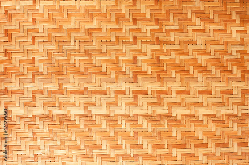 Woven rattan with natural