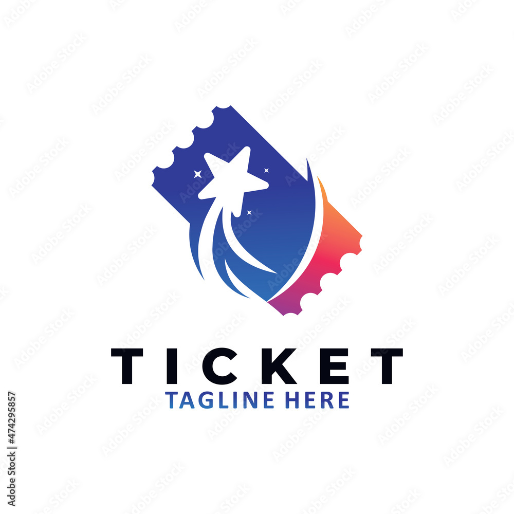 ticket logo icon
