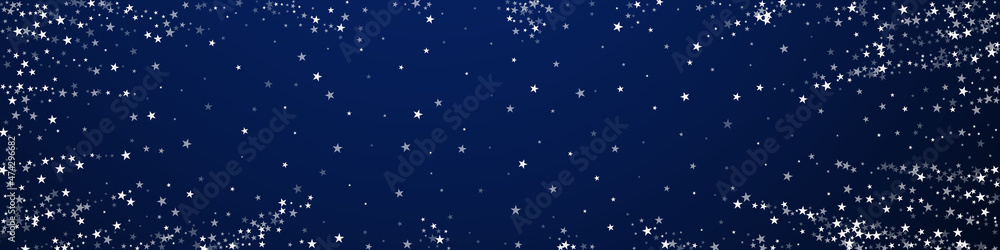 Amazing falling stars Christmas background. Subtle