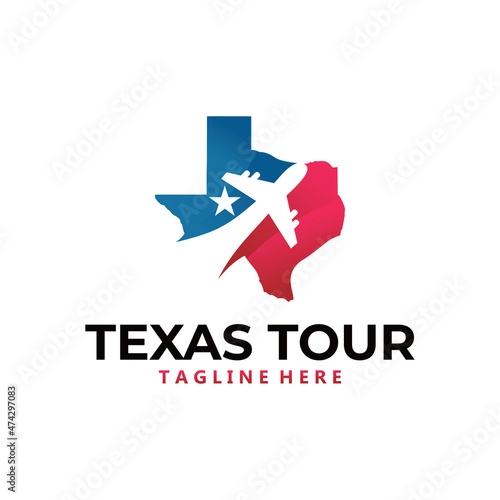 texas flight logo icon vector isolated
