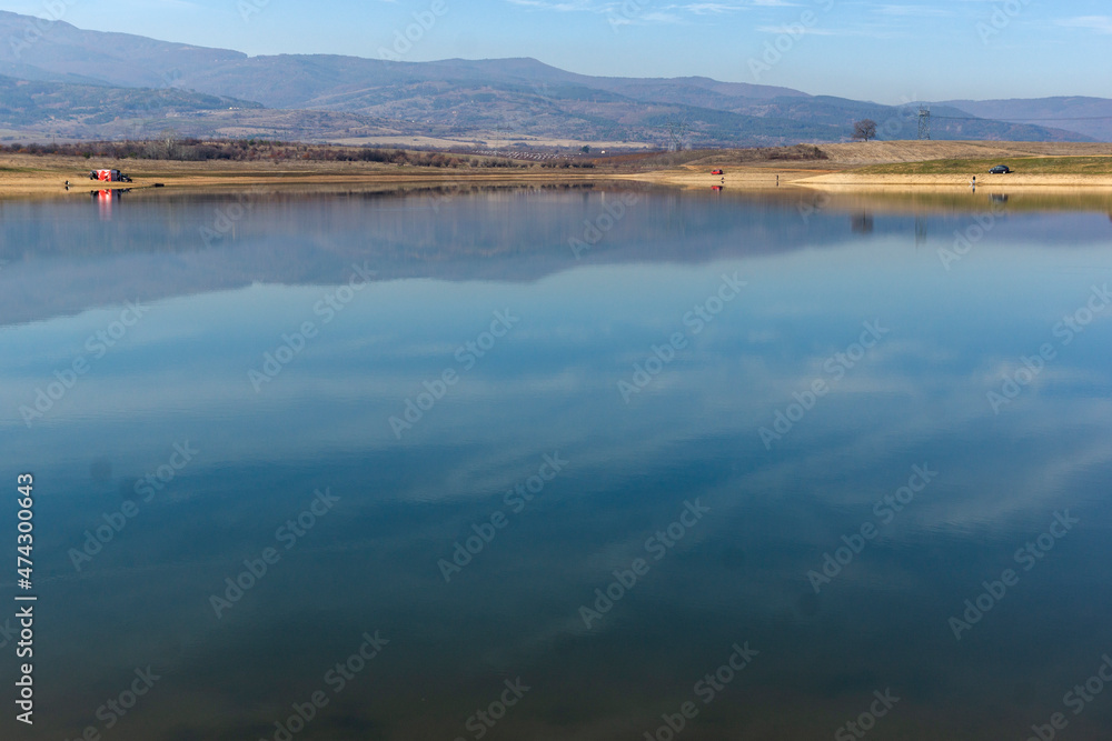 Amazing view of Drenov Dol reservoir, Bulgaria