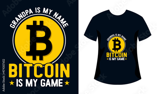 Bitcoin t-shirt design. bitcoin illustration. Bitcoin