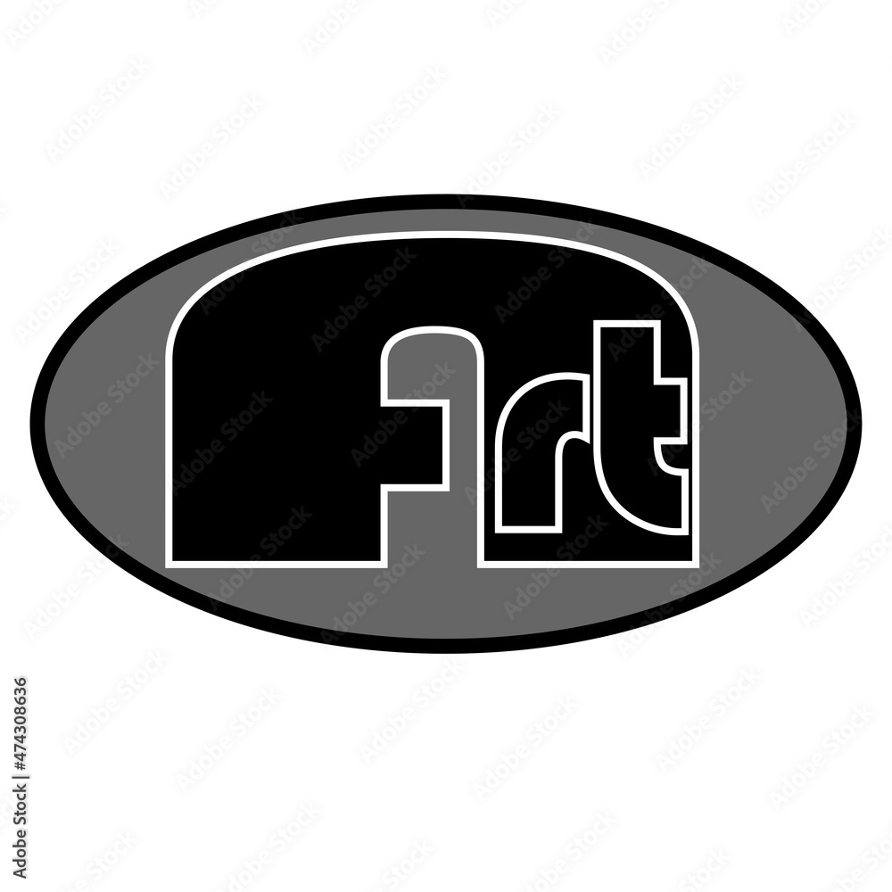 design illustration of the word in black and white concept design illustration of the word in black and white concept