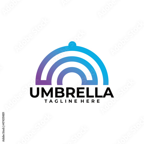 umbrella logo icon