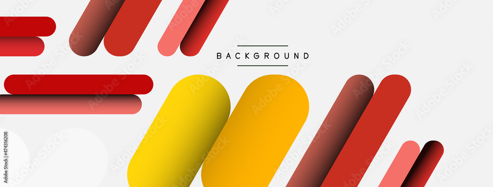 Abstract background. Round shapes, lines compositions on grey backdrop. Vector illustration for wallpaper banner background or landing page Abstract background. Round shapes, lines compositions on grey backdrop. Vector illustration for wallpaper banner background or landing page