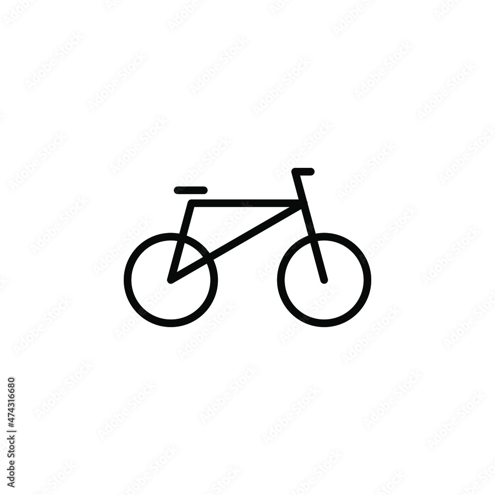 Bike, bicycle Line Icon, Vector, Illustration, Logo Template. Suitable For Many Purposes. Bike, bicycle Line Icon, Vector, Illustration, Logo Template. Suitable For Many Purposes.