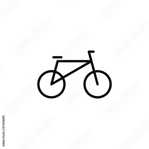 Bike, bicycle Line Icon, Vector, Illustration, Logo Template. Suitable For Many Purposes.