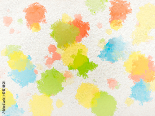 Colorful watercolor splashes for textiles or wallpaper. Rainbow  bursts   for backgrounds and textures, posters, prints and cards, fabric products, covers, etc. © Baurzhan I