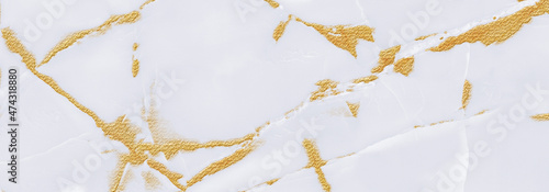 white marble texture with golden veins.
