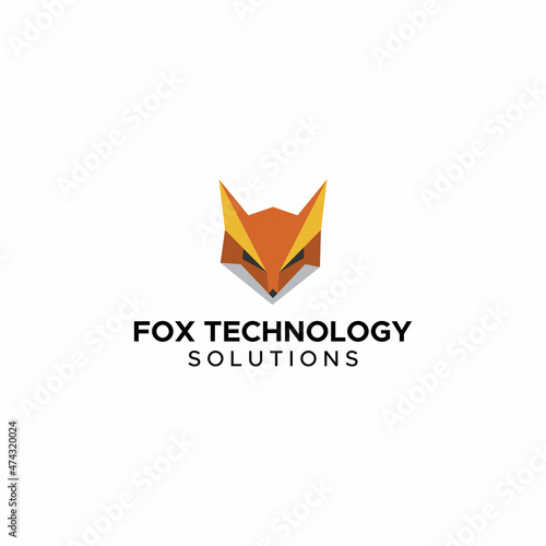 animal fox wildlife illustration vector logo graphic design