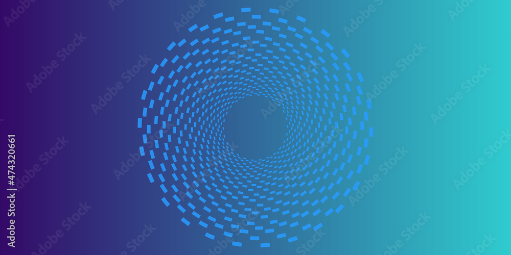 Abstract blue background. blue binary tunnel background. hintergrund muster. blue tunnel of life colorful spiral fractal. blue lines. spiral sea design triangles. printing, business cards, banner.