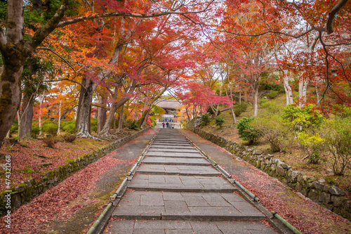 京都 毘沙門堂の紅葉