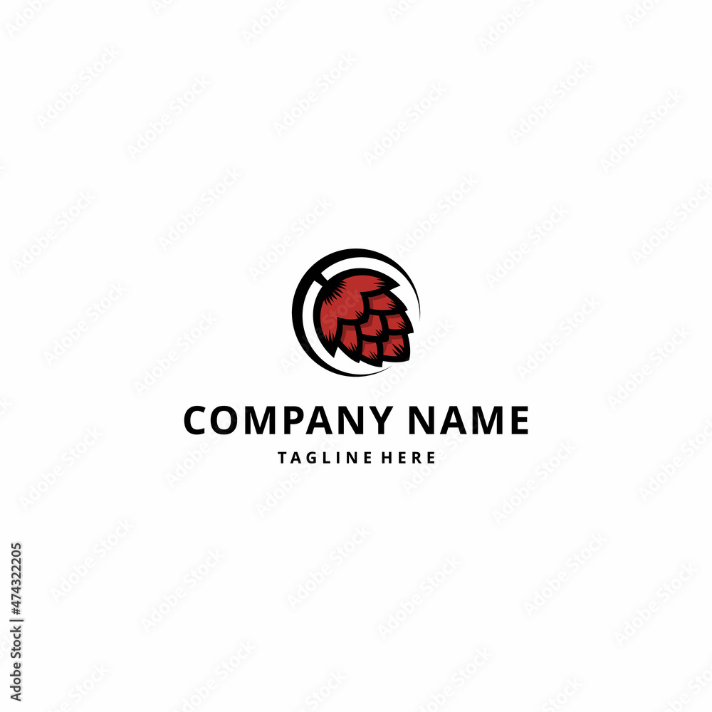 Fototapeta premium Brewery logo design illustration. suitable for breweries.