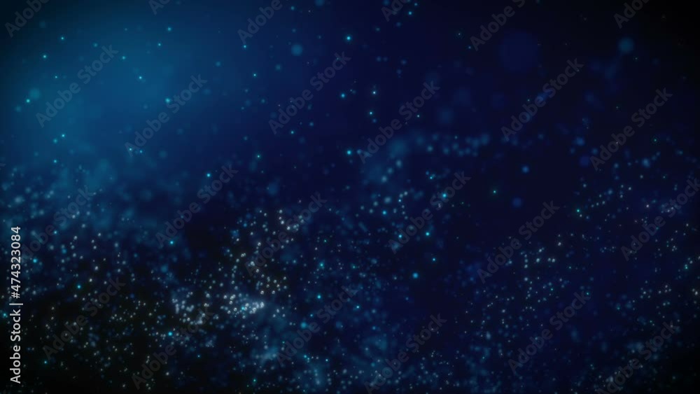 Blue Particles Bokeh Blue Particles Bokeh