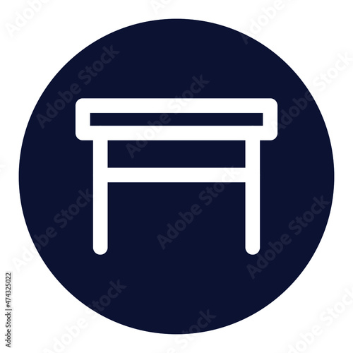 Tabouret Vector icon which is suitable for commercial work and easily modify or edit it

