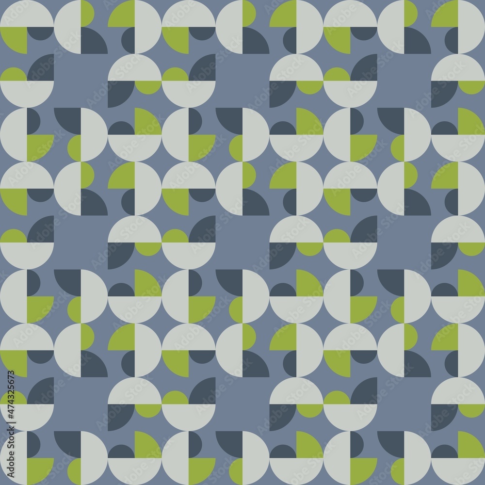 Rounded abstract seamless pattern - accent for any surfaces. Rounded abstract seamless pattern - accent for any surfaces.