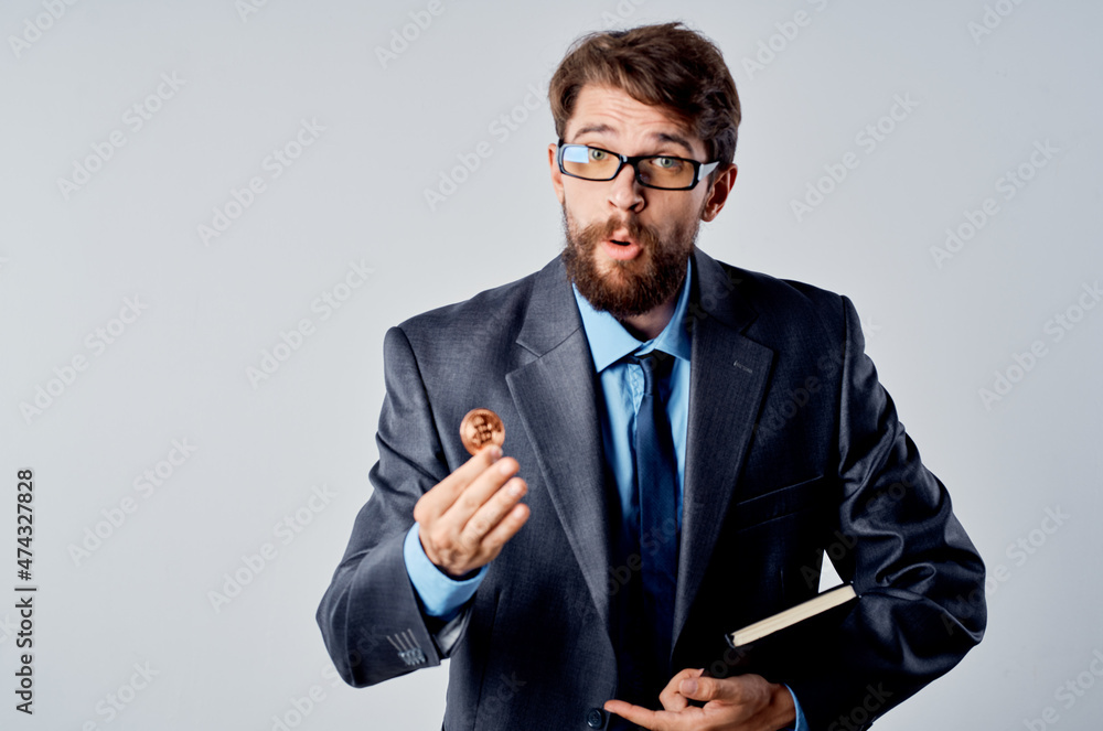bearded man cryptocurrency in the hands of finance virtual money studio official bearded man cryptocurrency in the hands of finance virtual money studio official