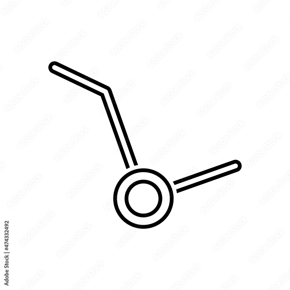handcart icon, dolly vector, service illustration handcart icon, dolly vector, service illustration