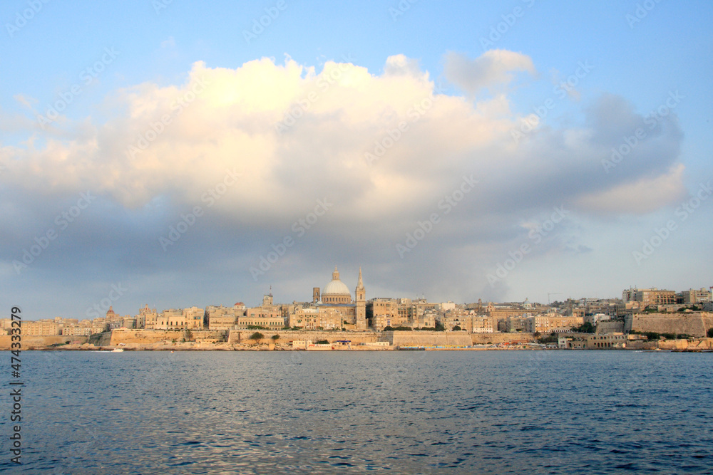 Valletta city of Malta and the Mediterranean