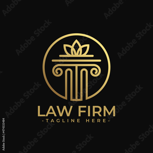 Law Firm Gold Premium Logo Template