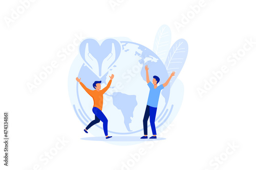 Social responsibility illustration exclusive design inspiration 