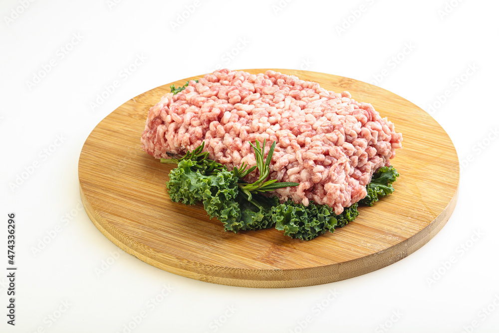 Raw pork minced meat for cooking Raw pork minced meat for cooking