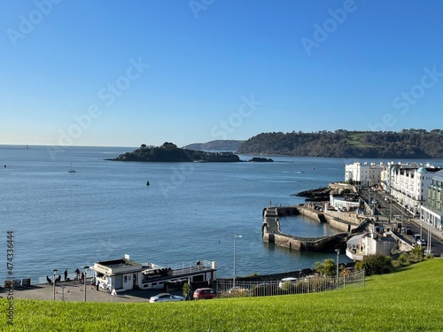 Looking to Drake’s island from Plymouth Hoe. photo