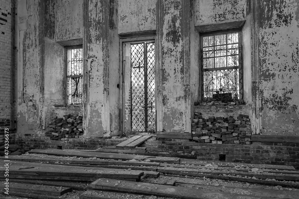 interior of an abandoned orthodox church interior of an abandoned orthodox church
