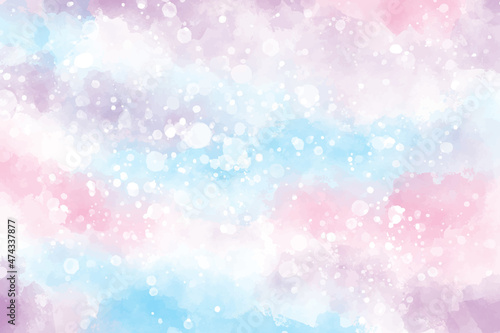 pink  multi color sweet candy valentines wet wash splash watercolor background digital painting